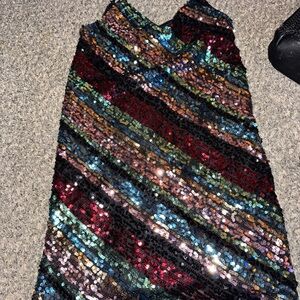 Multicolor Sequin Dress xs